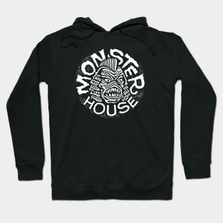 Monster House Records Crest White Hoodie